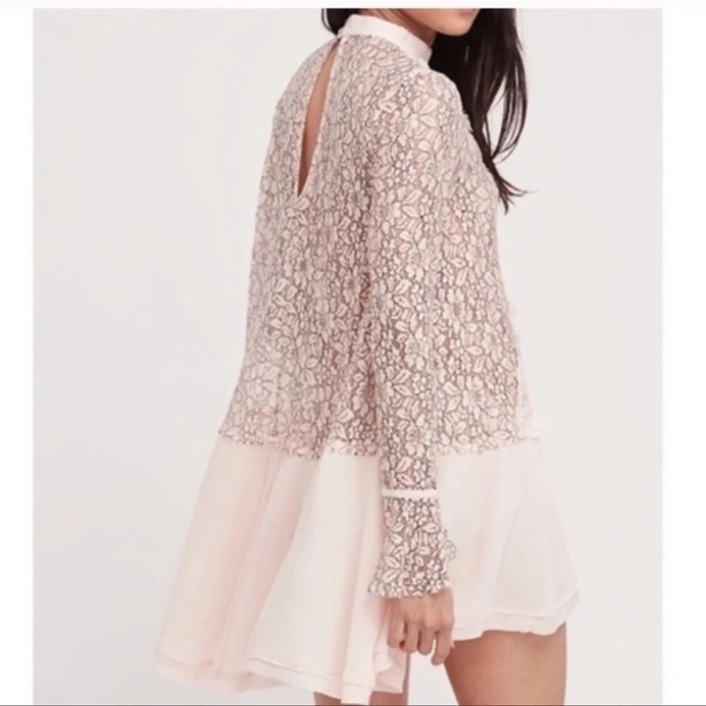 FREE PEOPLE Tell Tale Lace Dress Tunic